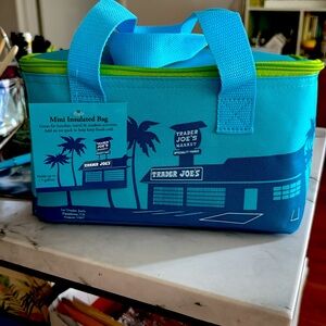 Trader Joe's Mini Blue Insulated lunch bag.